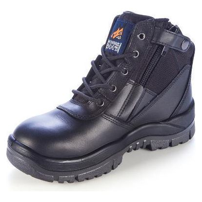 Mongrel 261020 Zip Side Safety Boot – Steel Toe Lace-Up