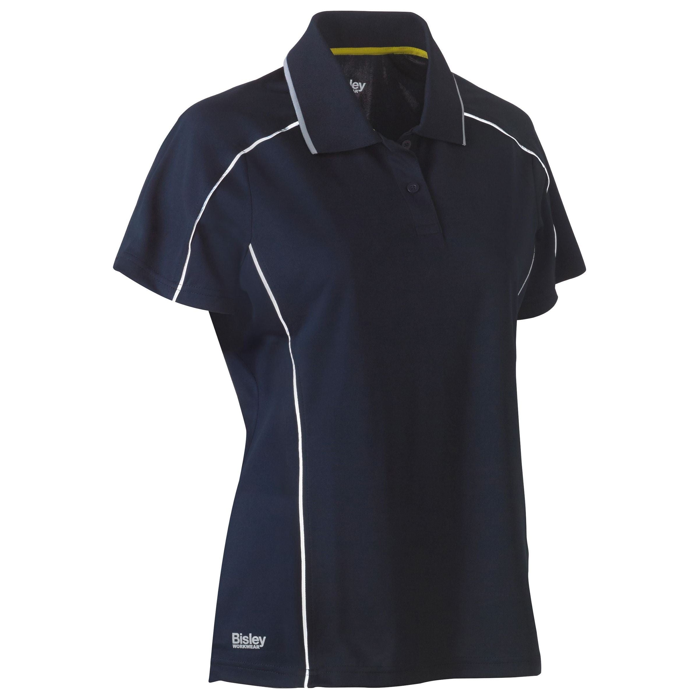 Womens Cool Mesh Polo with Reflective Piping - BKL1425