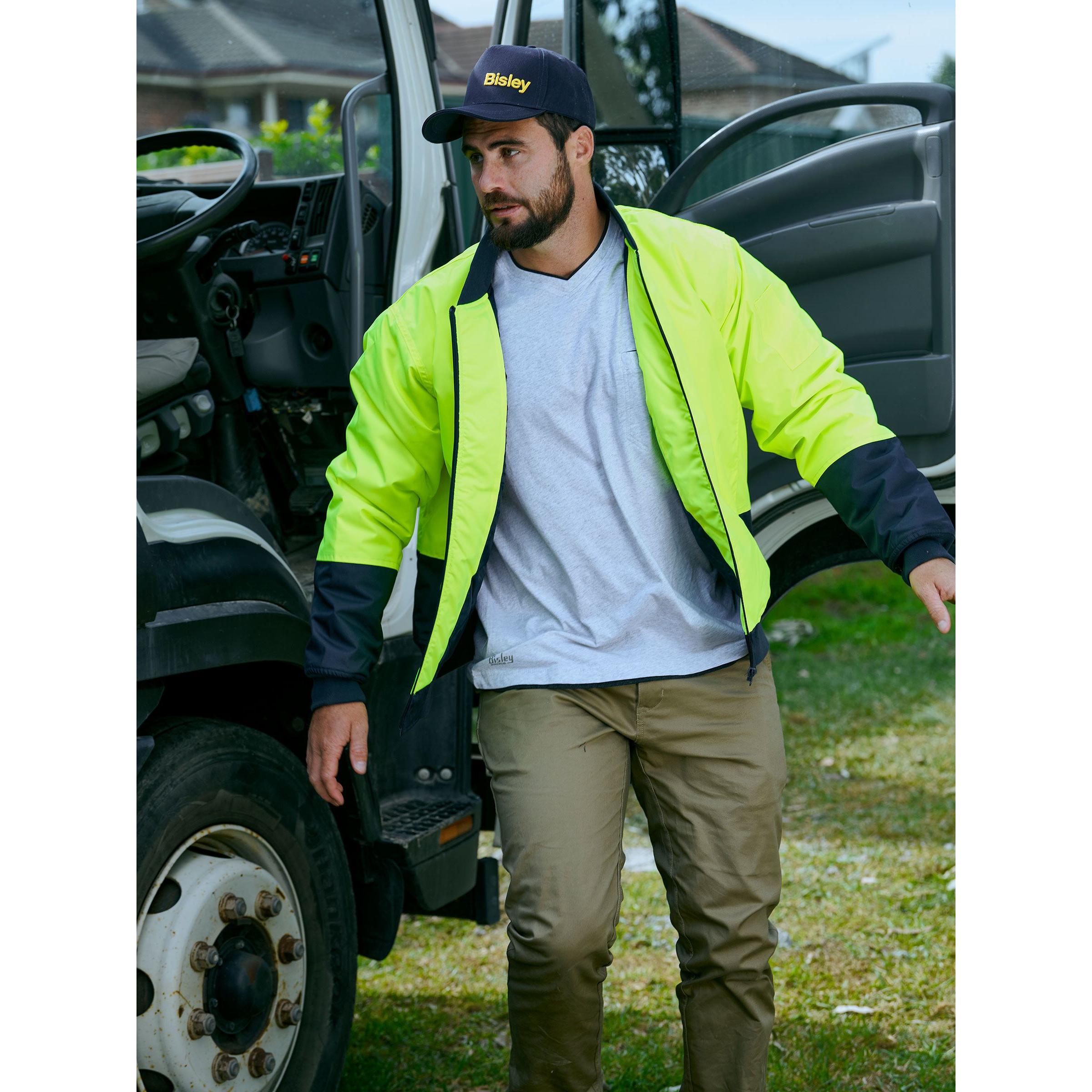 Two Tone Hi Vis Bomber Jacket - BJ6730