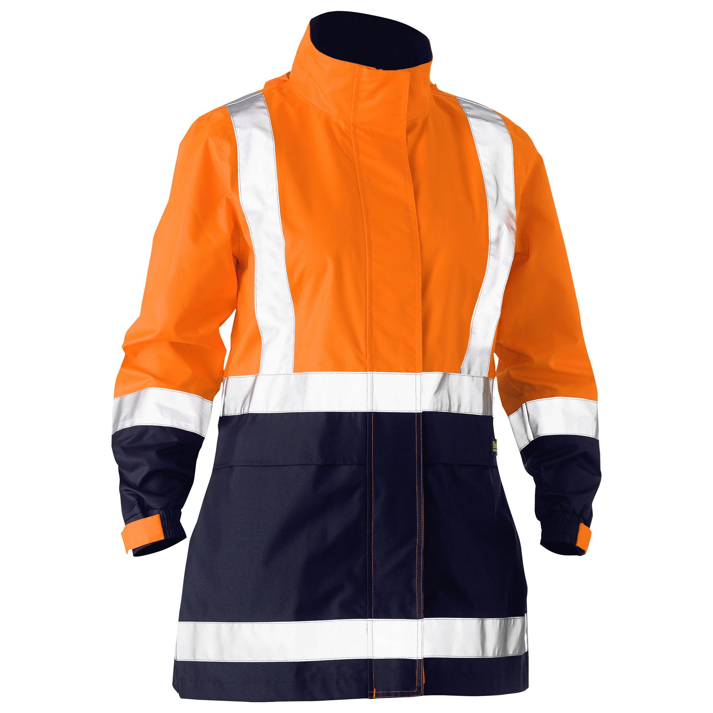 Womens Taped Hi Vis Recycled Rain Shell Jacket - BJL6766T