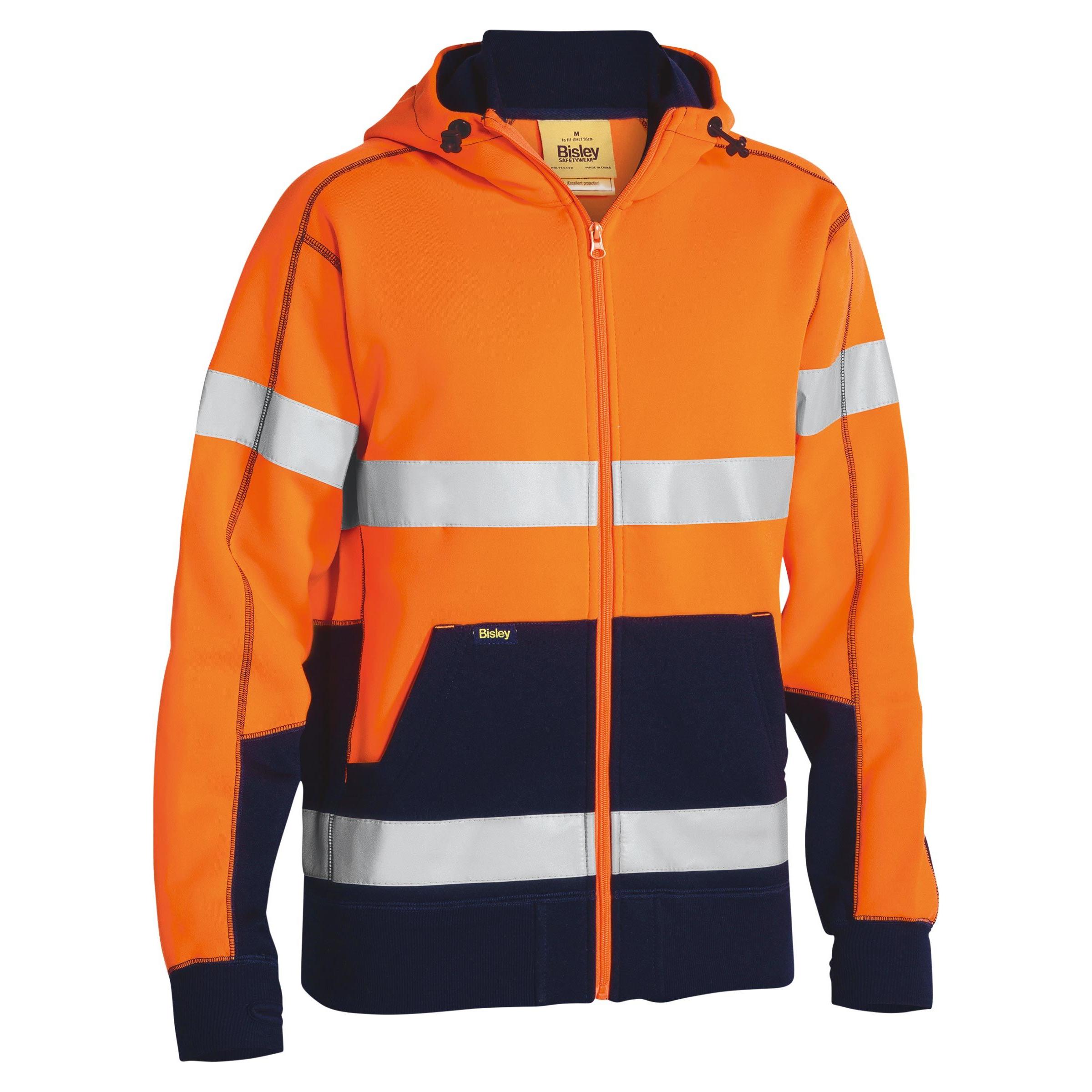 Taped Hi Vis Fleece Hoodie - BK6819T