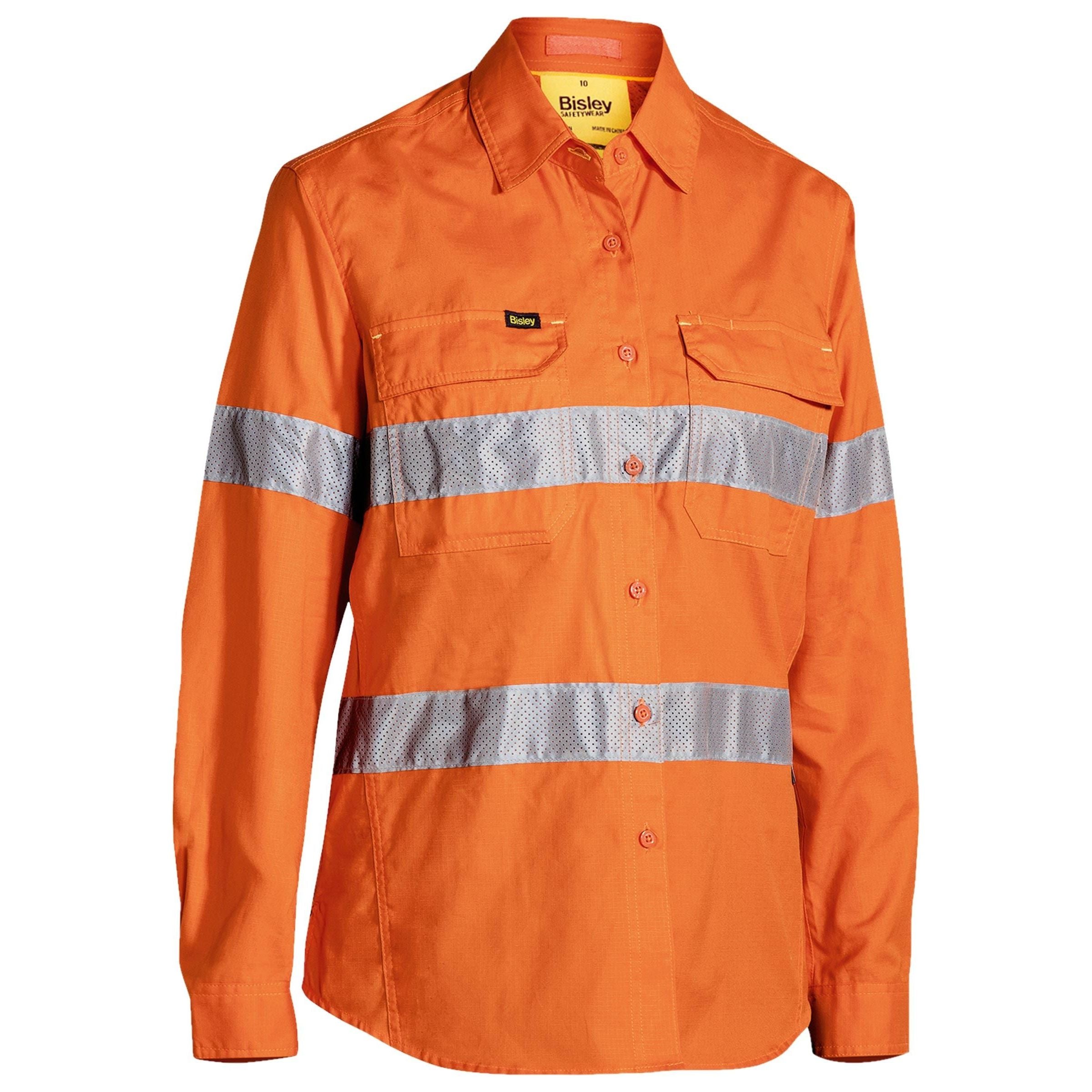 Womens X Airflow Taped Hi Vis Ripstop shirt - BL6416T