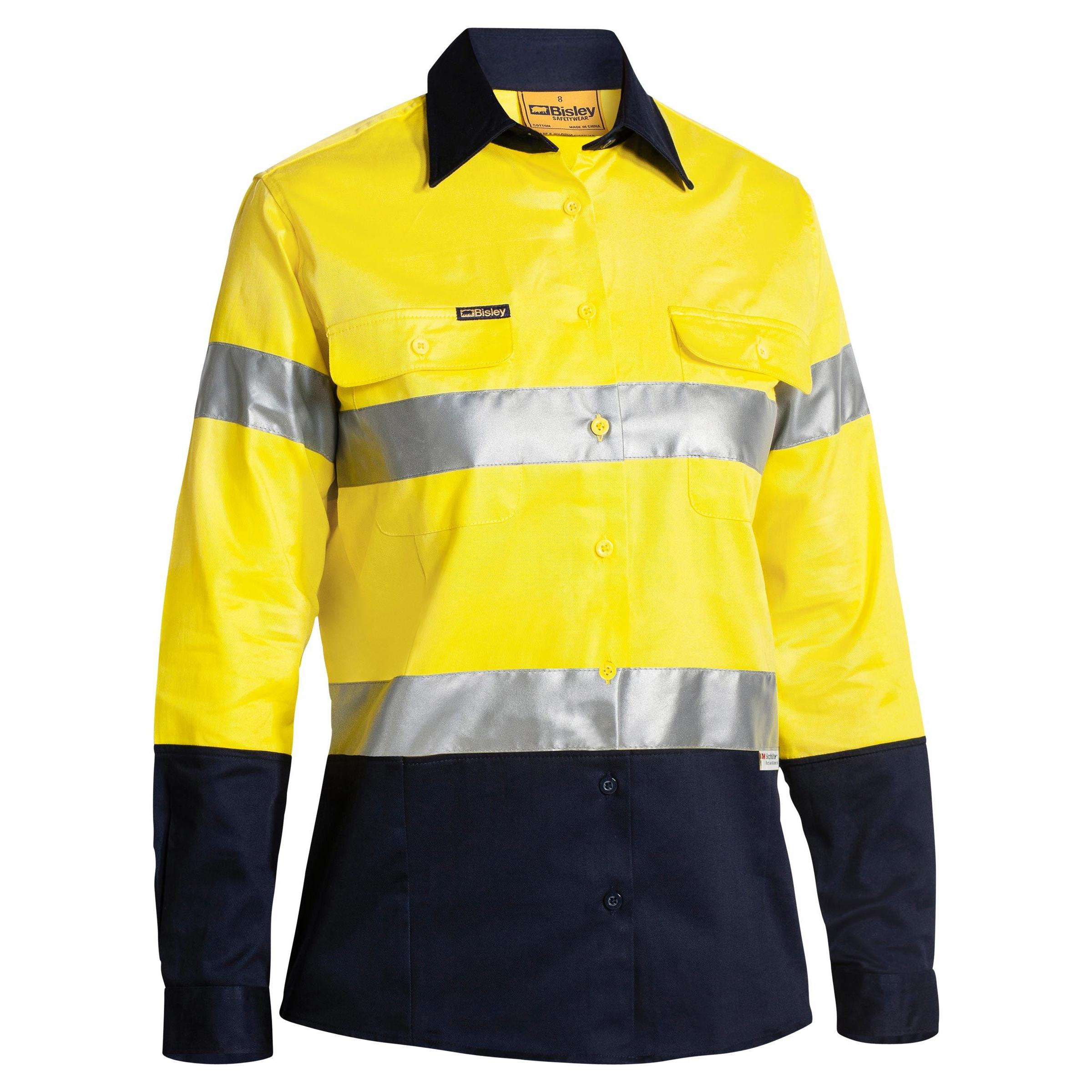 Womens Taped Hi Vis Drill Shirt - BLT6456