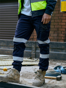SALE - Taped Biomotion Stretch Cotton Drill Cargo Cuffed Pants - BPC6028T