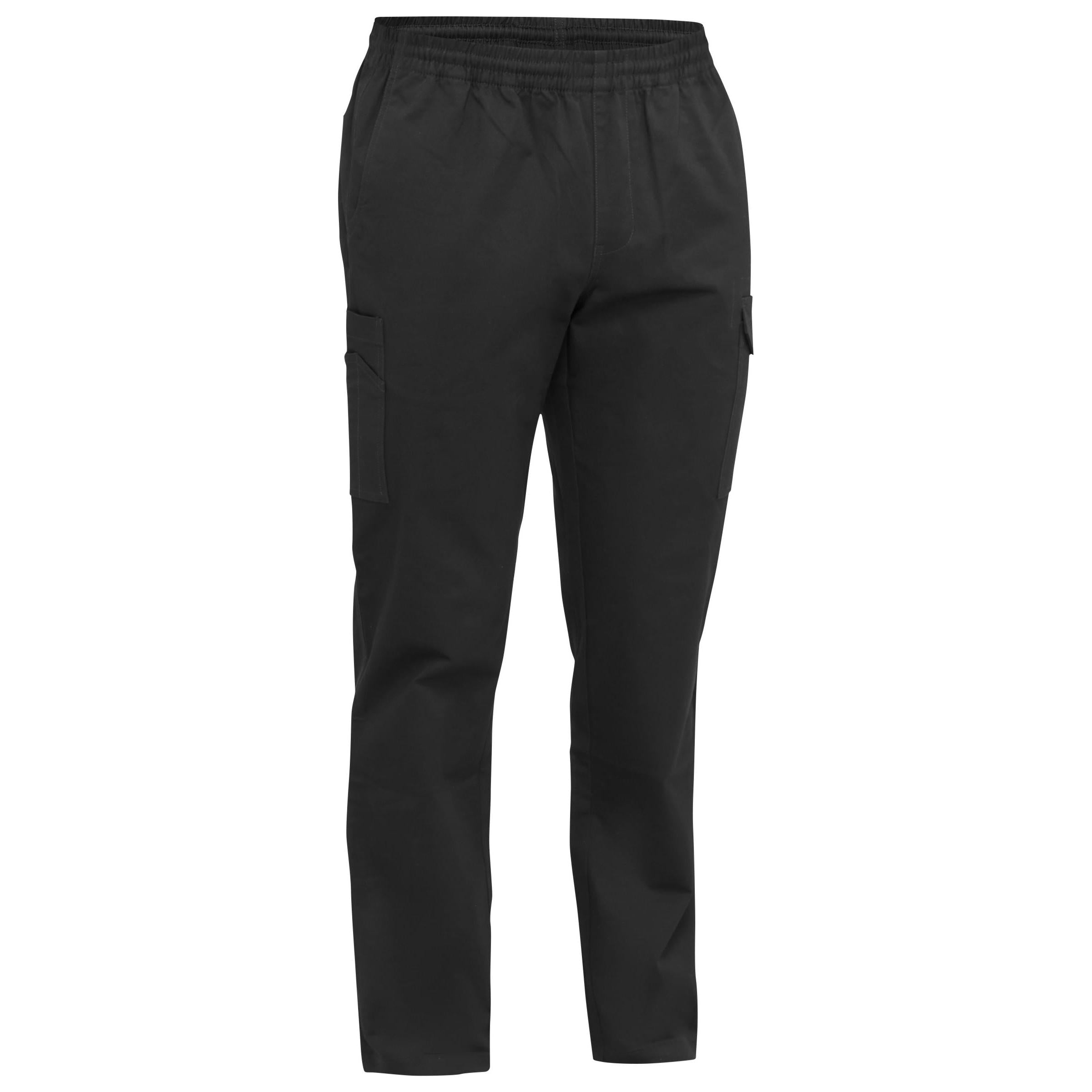 Stretch Cotton Drill Elastic Waist Cargo Work Pant - BPC6029