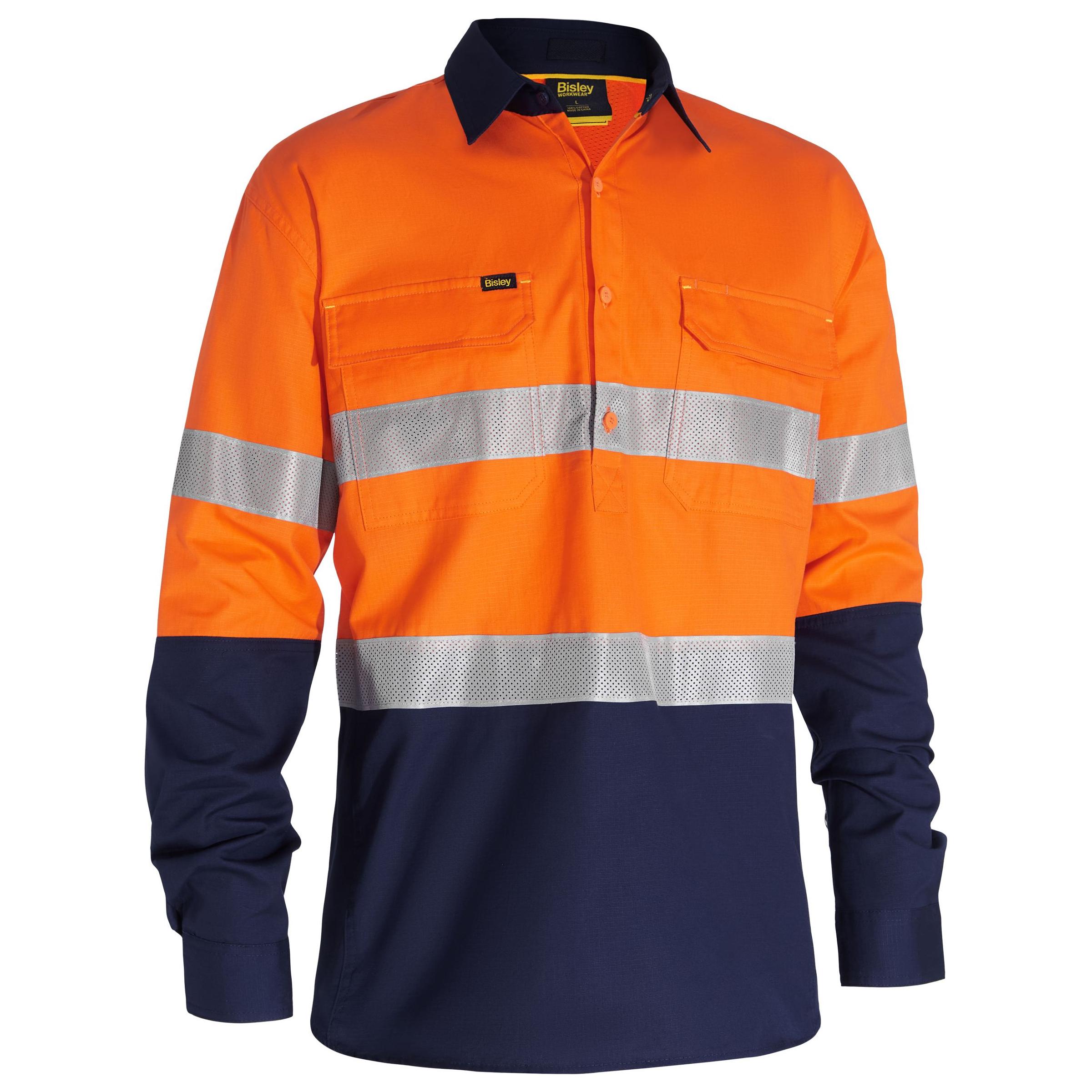 X Airflow Closed Front Taped Hi Vis Ripstop Shirt - BSC6415T